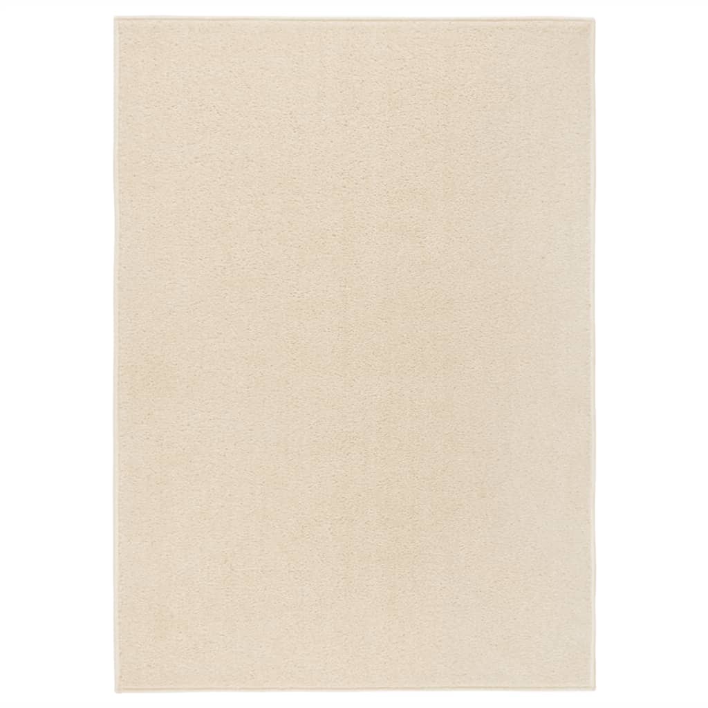 VidaXL rug Kortpolig 240x340 cm cream -colored