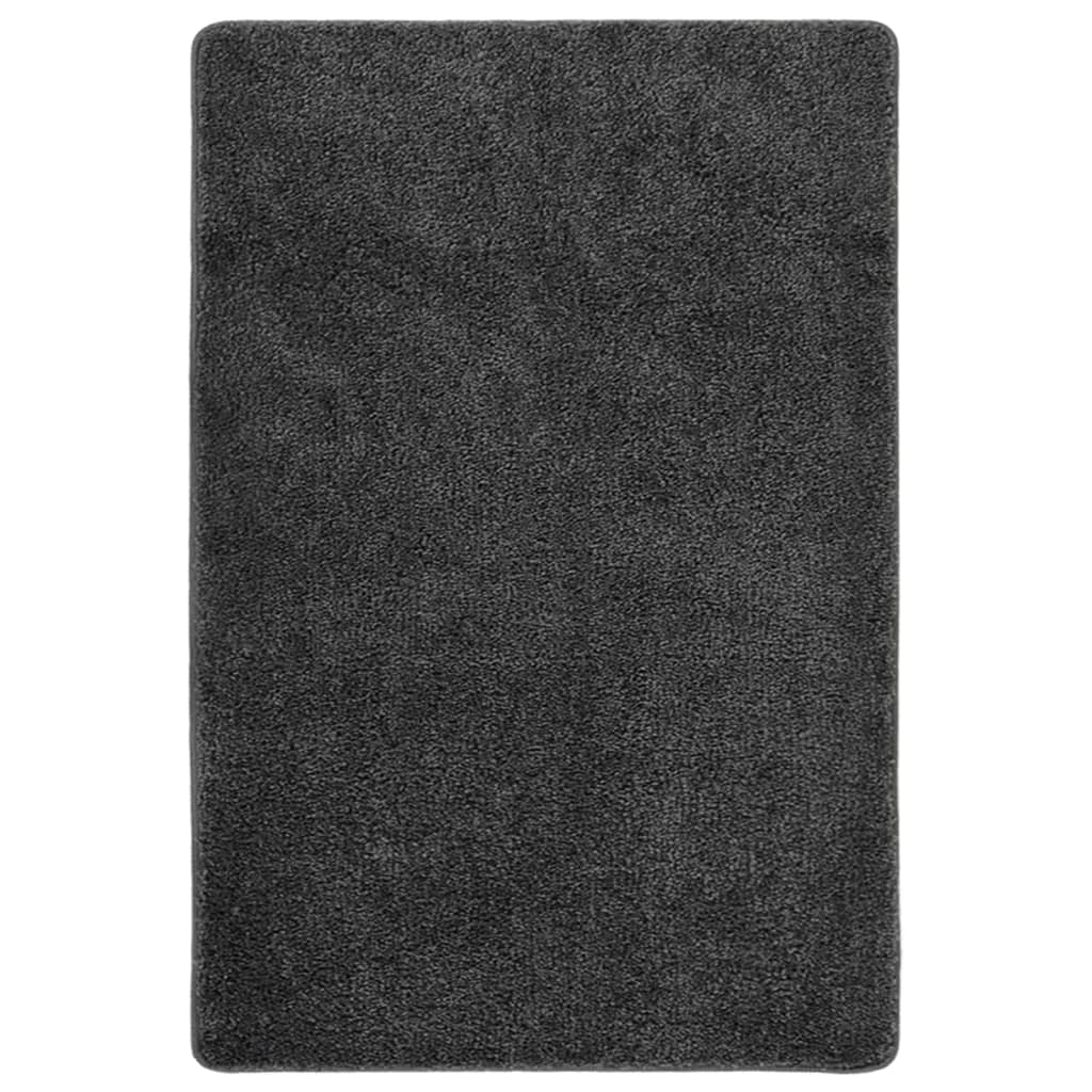 Vidaxl Rug Shaggy Anti-Slip 140x200 cm mørkegrå