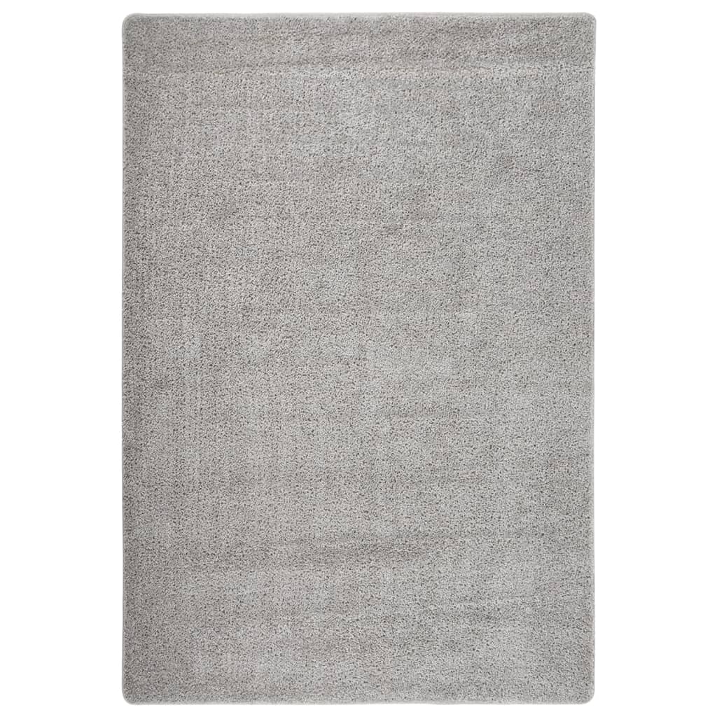 Vidaxl Rug Shaggy Anti-Slip 120x170 cm lysegrå