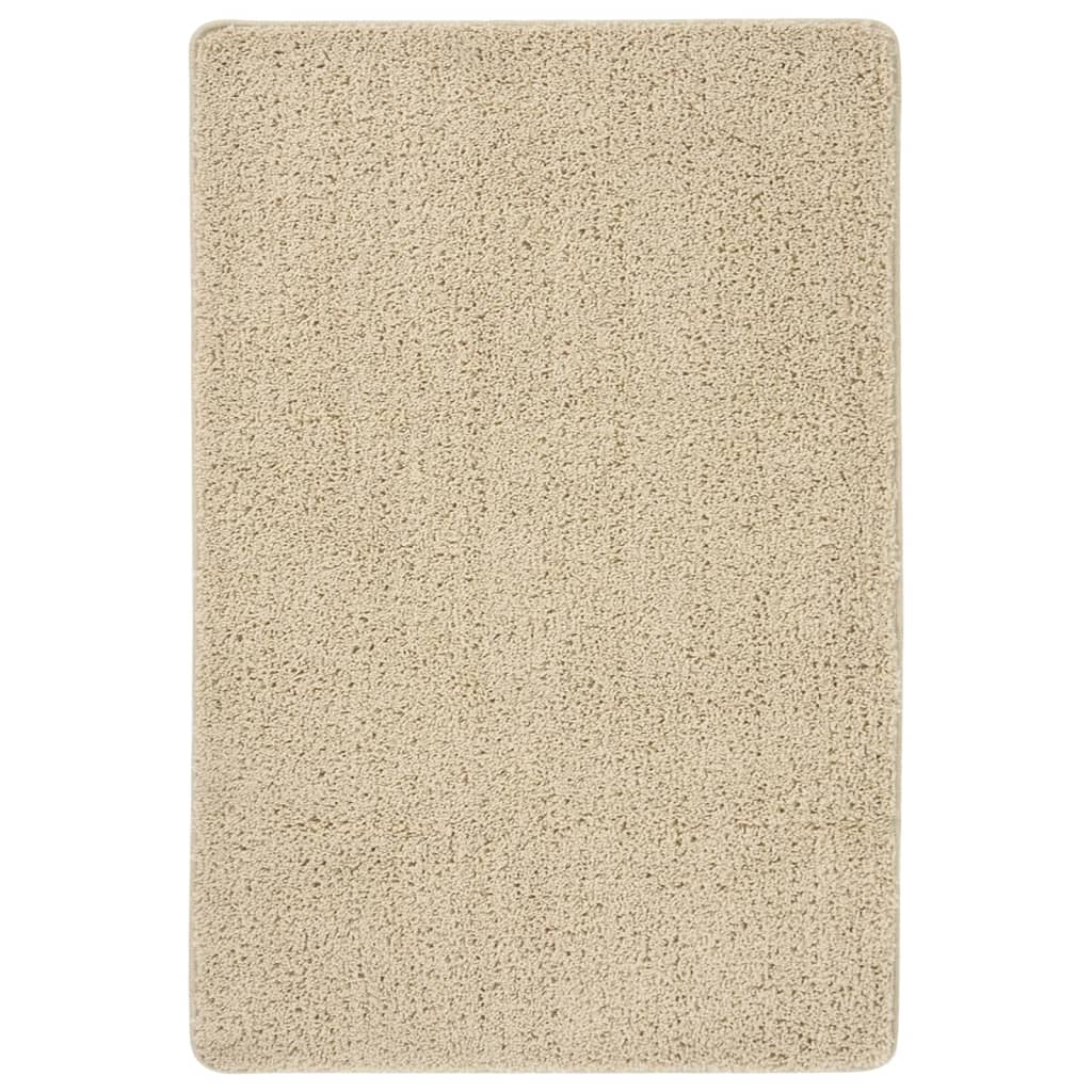 Vidaxl Rug Shaggy Anti-Slip 140x200 cm de color crema