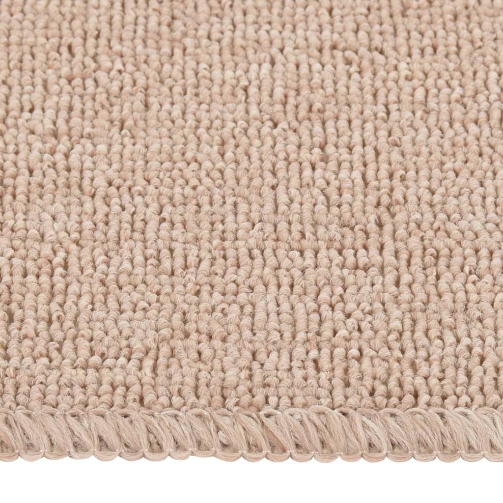 Vidaxl Stair Mats 15 St Anti-Slip Rectangular 75x20 CM Beige