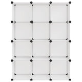 Vidaxl Storage furniture with 12 compartments Polypropene Transparent