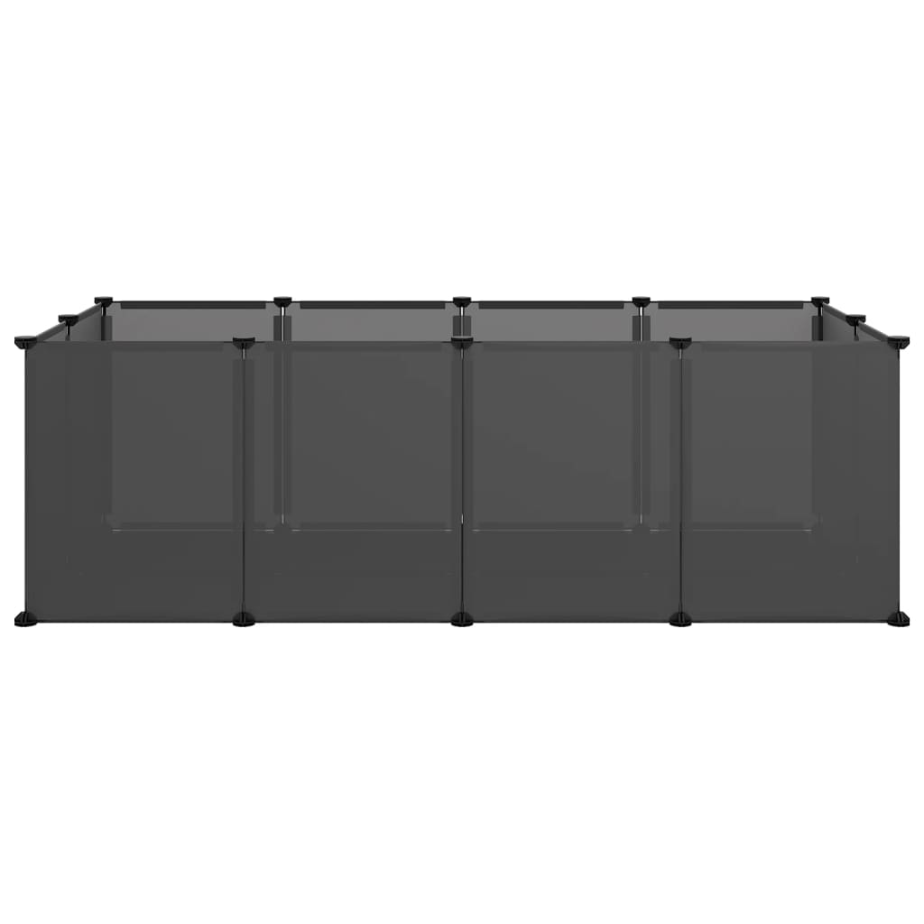 Vidaxl Animal Loft Small 144x74x46.5 cm de polipropeno y acero negro