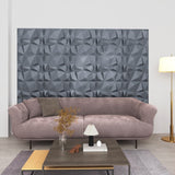 Vidaxl 48 ST Wall panels 3D Diamond 12 m² 50x50 cm Gray