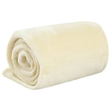 Vidaxl blanket 130x170 cm Polyester cream -colored