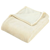 Vidaxl blanket 130x170 cm Polyester cream -colored