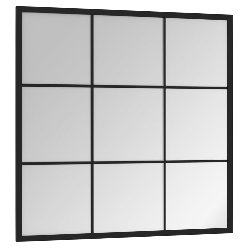 Vidaxl Wall Mirror 60x60 cm Metal Black