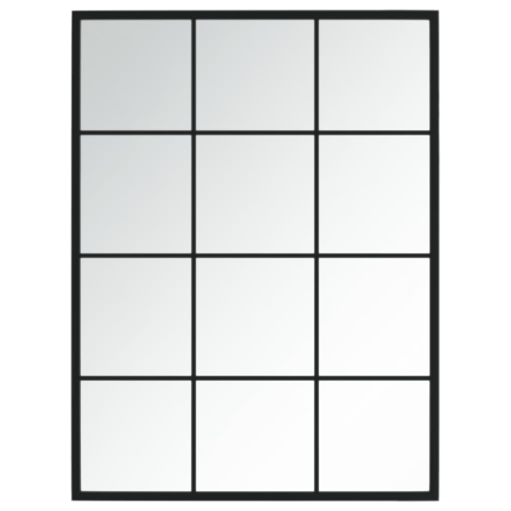 Vidaxl Wall Mirror 80x60 cm Metal Black