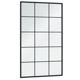 Vidaxl Wall Mirror 100x60 cm kovová černá