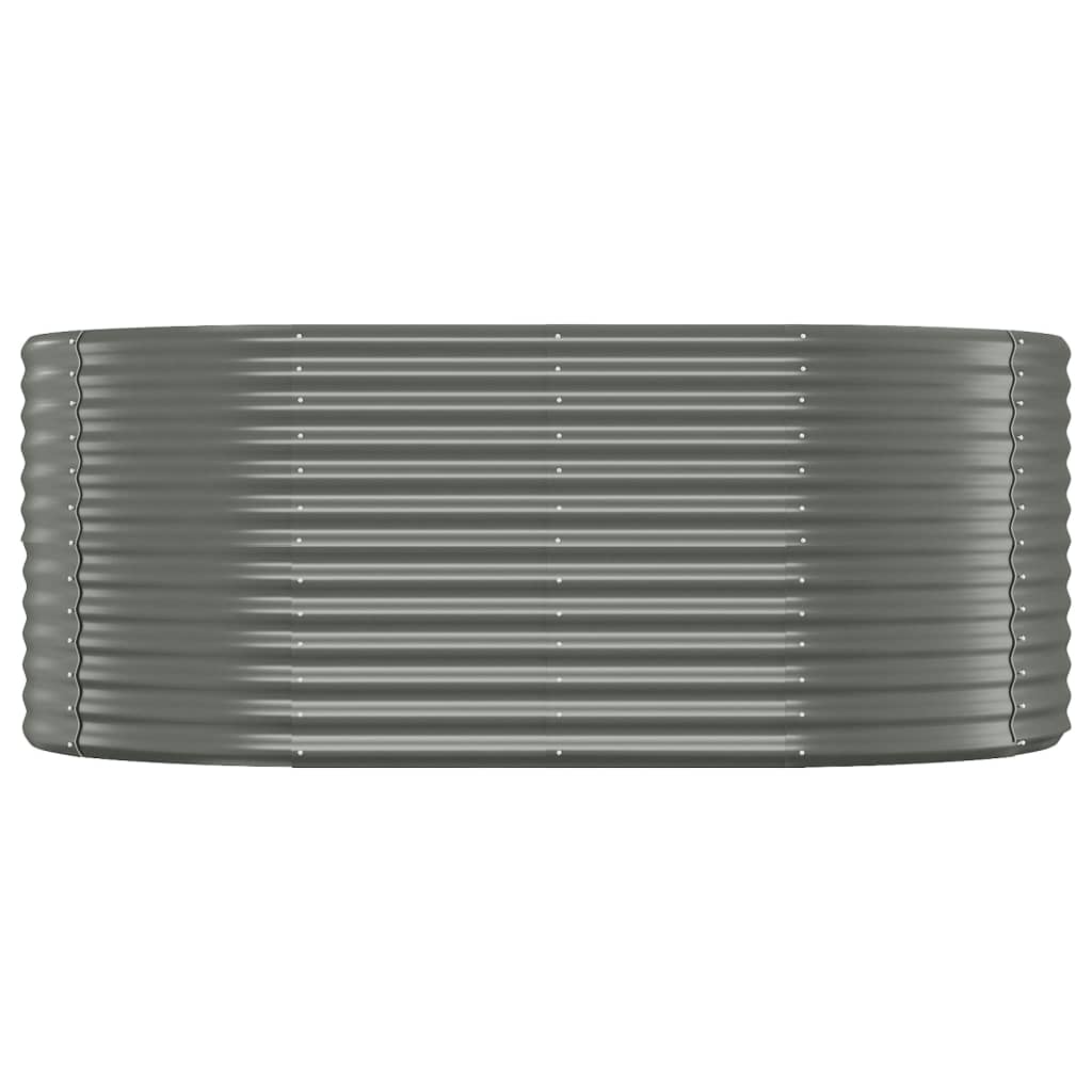 Vidaxl Planning Box 175x100x68 CM Powder -Coated Steel Grey