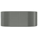 Vidaxl Planning Box 175x100x68 CM Powder -Coated Steel Grey