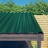 VidaXL Dakpanelen 36 st 60x36 cm gepoedercoat staal groen