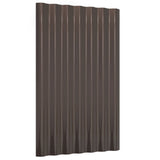 VidaXL Dakpanelen 36 st 60x36 cm gepoedercoat staal bruin