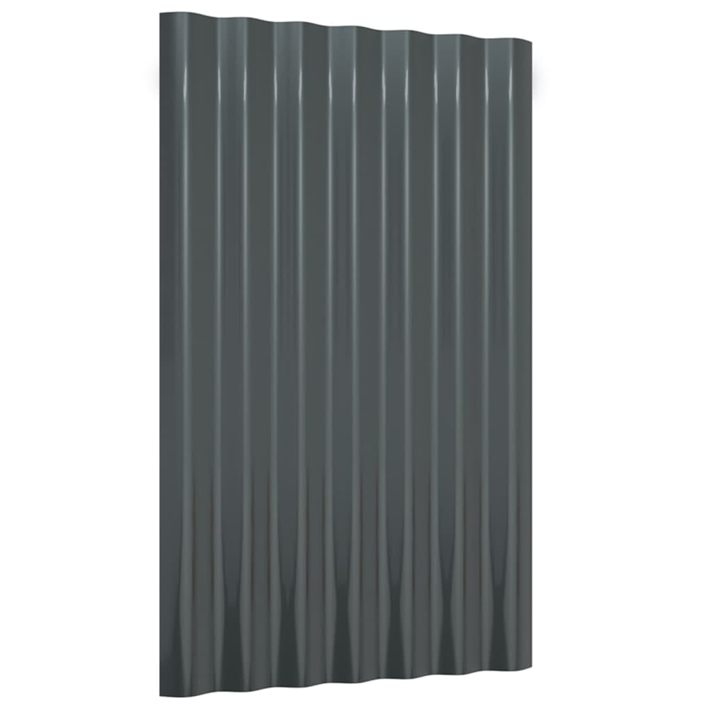 VidaXL roof panels 36 st 60x36 cm powder -coated steel anthracite -colored