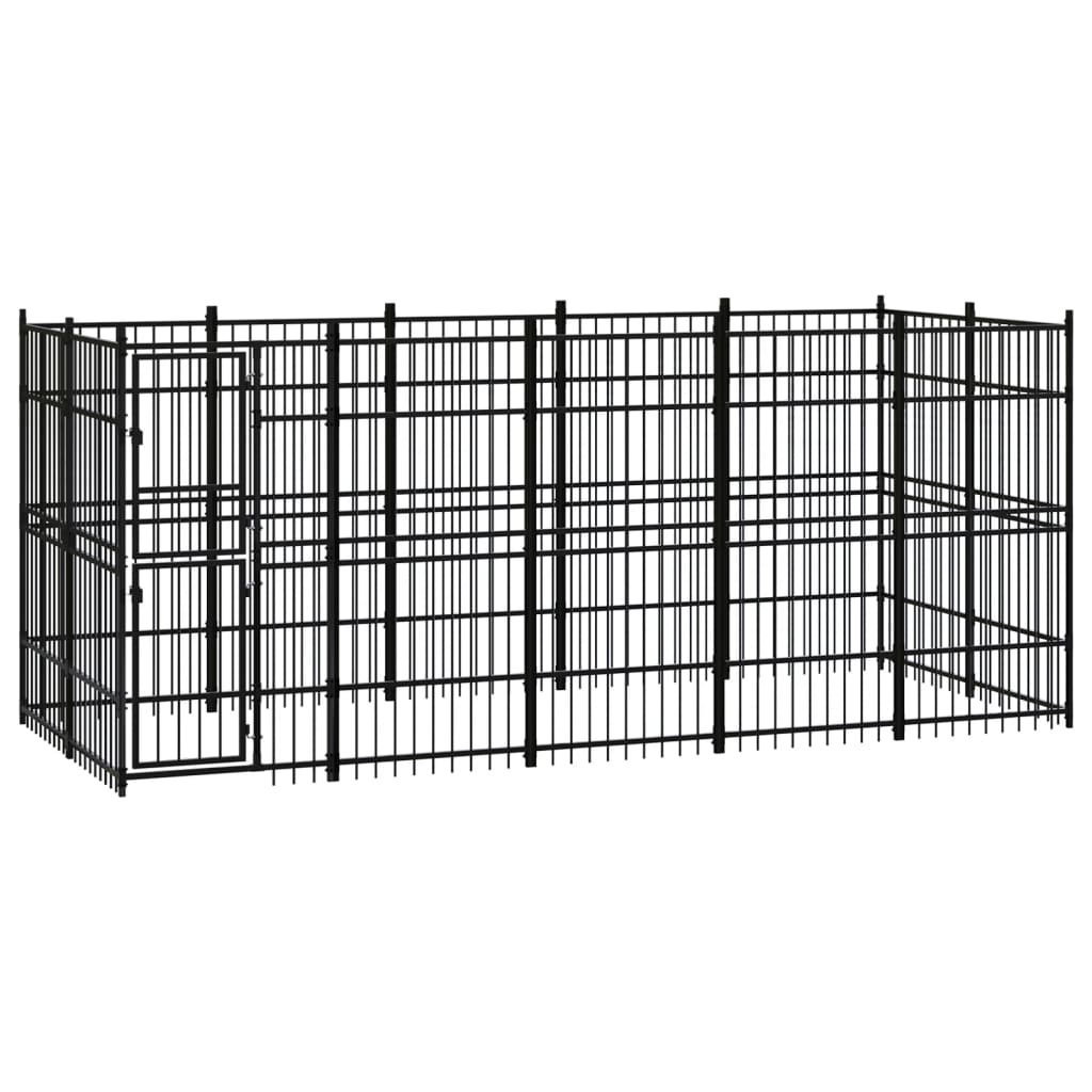 Vidaxl Dog Kennel 9,22 m² Steel