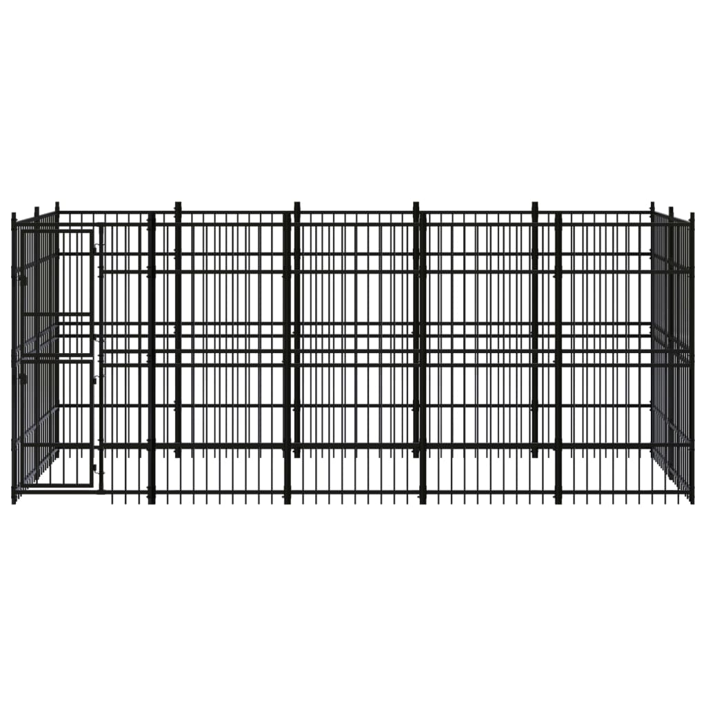 Vidaxl Dog Kennel 9,22 m² Steel