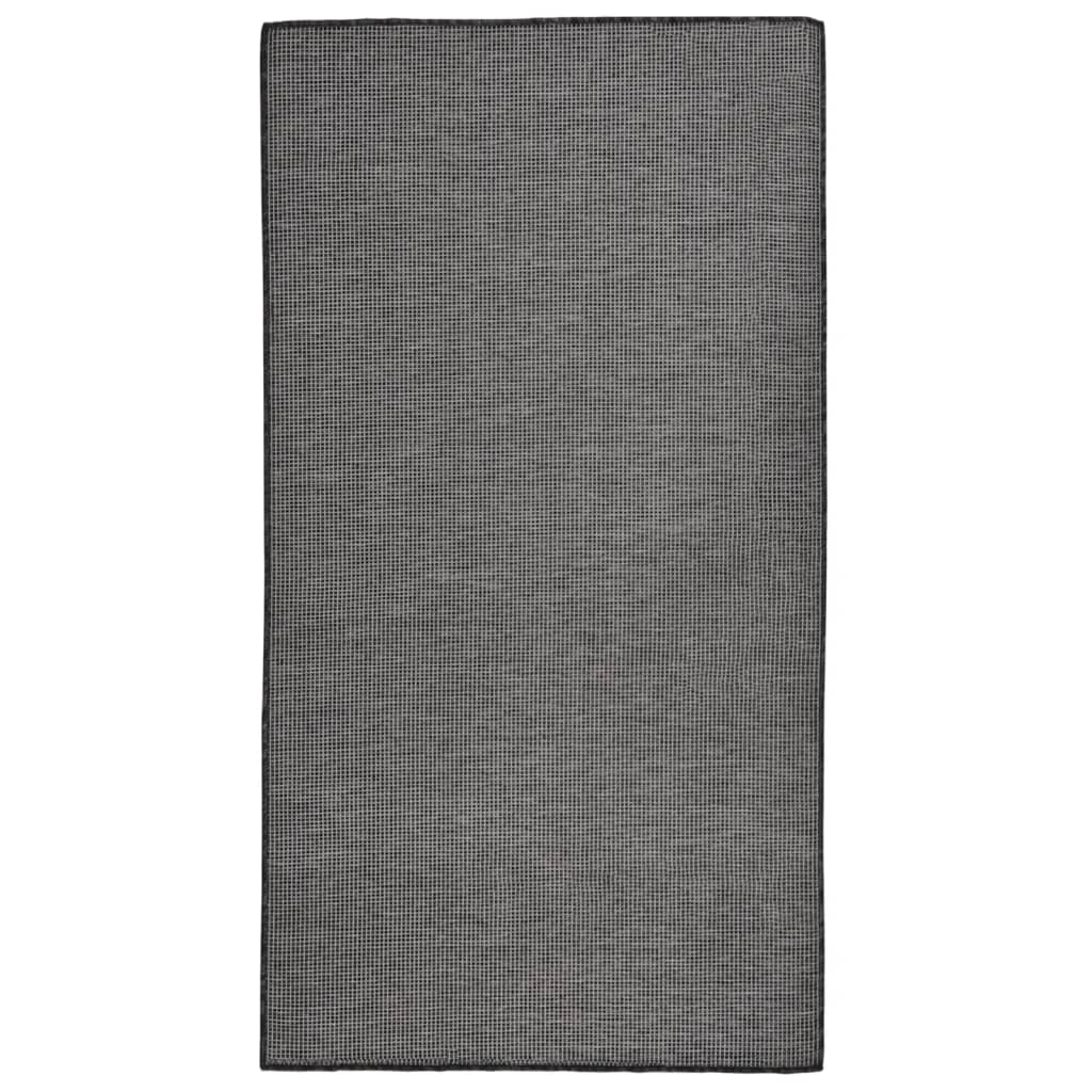 Vidaxl RUG FUERA FILLA TOVADO 80X150 CM GRIS