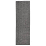 Vidaxl extérieur tapis plat tissé 80x250 cm gris