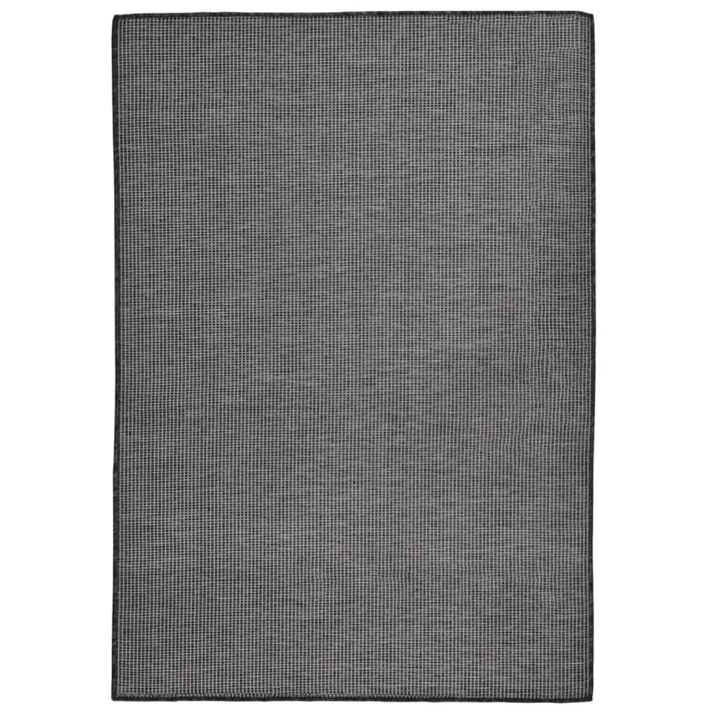 Vidaxl RUG FUERA FILLA TOVADO 160X230 CM GRIS