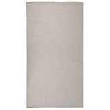 Vidaxl utanför mattan platt vävd 80x150 cm taupe