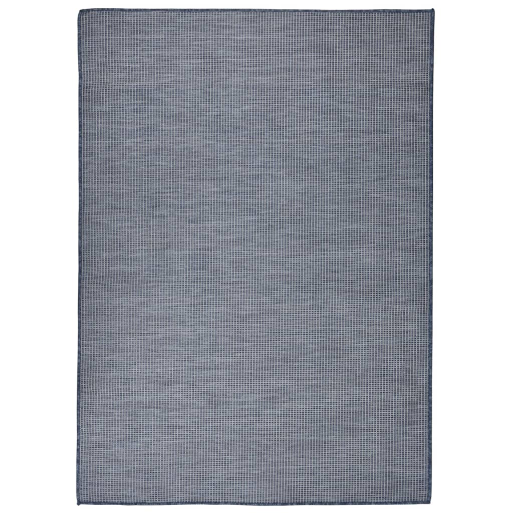 VidaXL Buitenkleed platgeweven 200x280 cm blauw