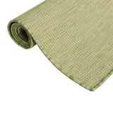 Vidaxl outside rug flat woven 80x150 cm green