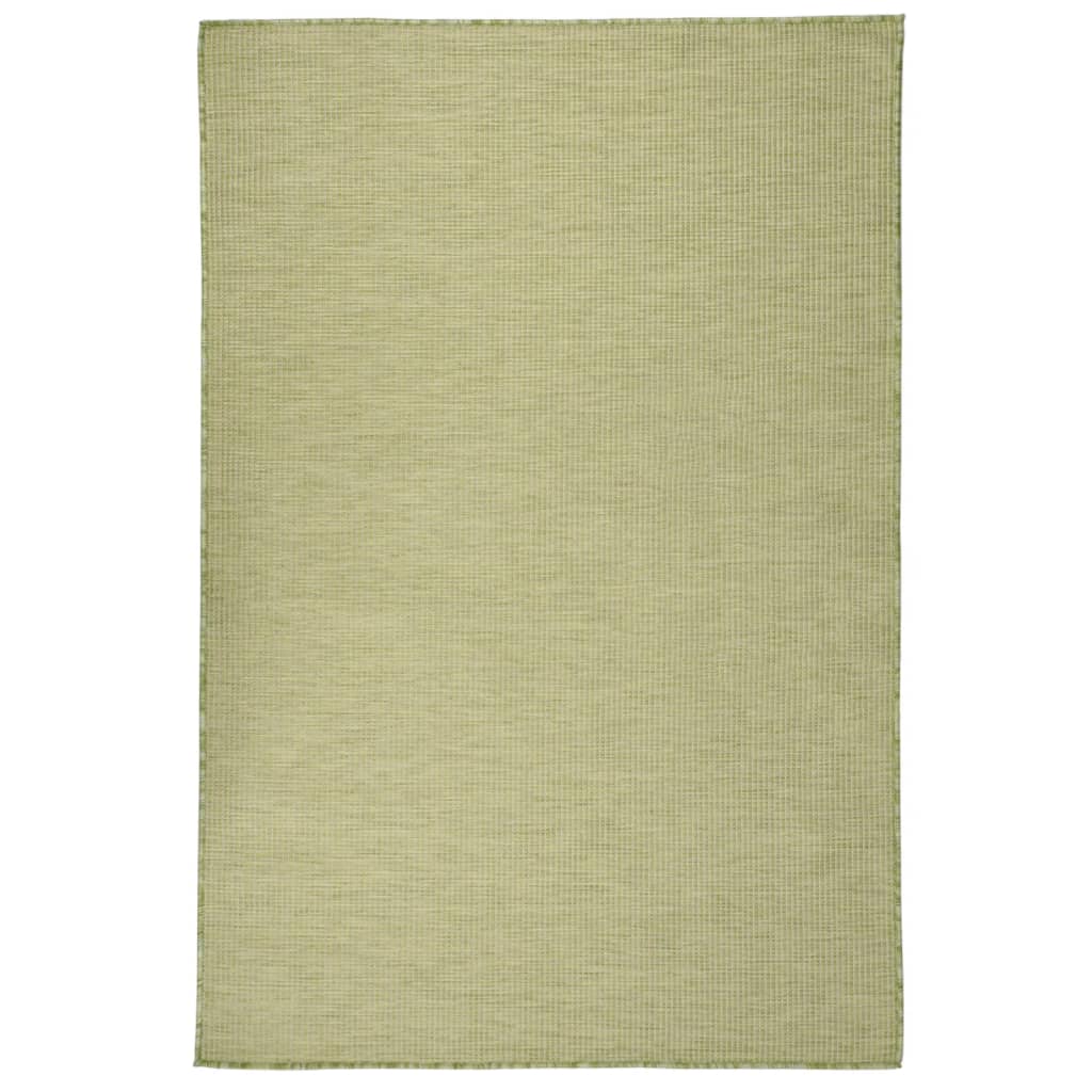 Vidaxl Rug Flat -Woven 120x170 cm verde