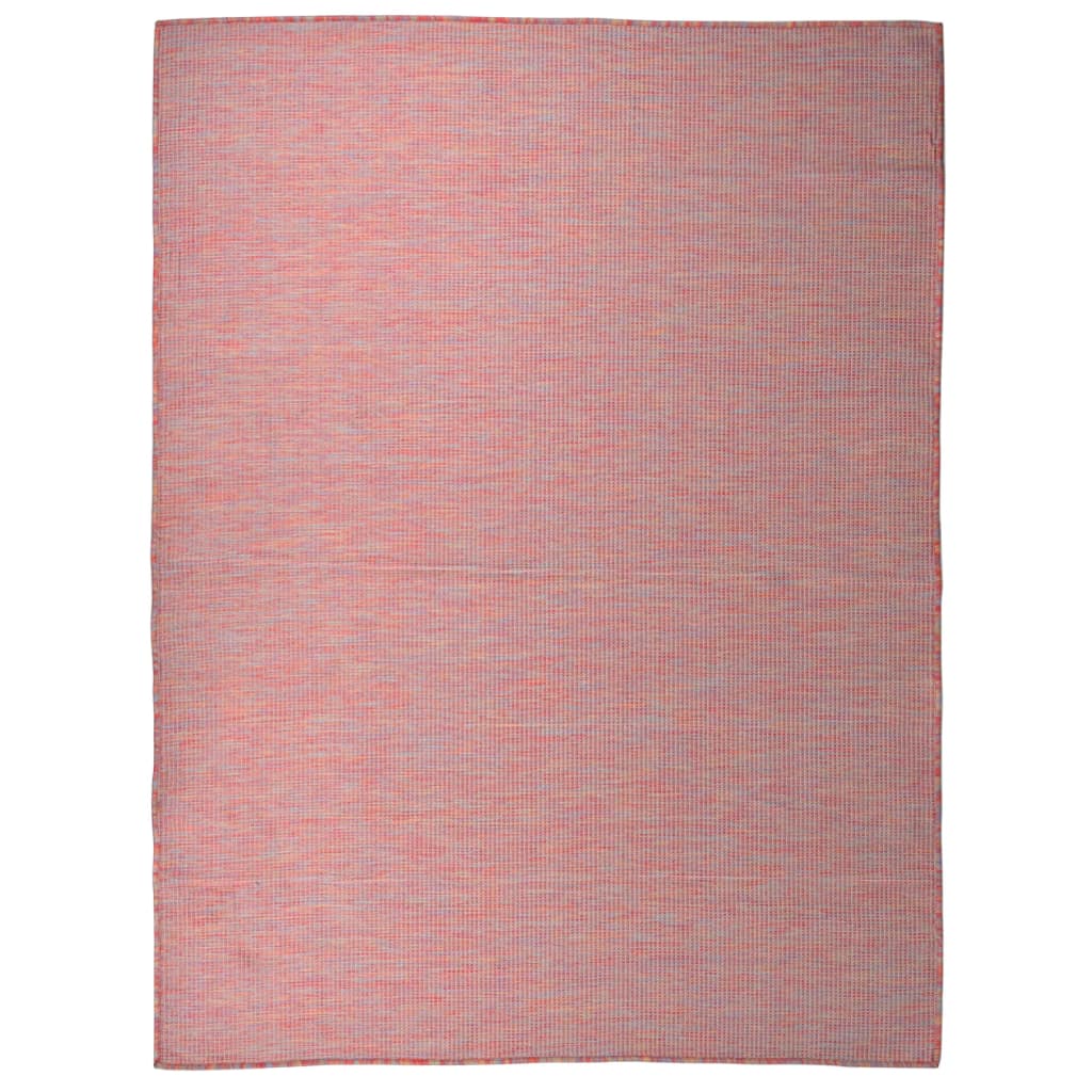 VidaXL Buitenkleed platgeweven 120x170 cm rood