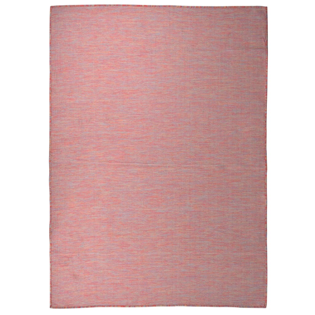 Vidaxl außerhalb des Teppichs flach -200x280 cm rot