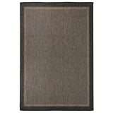 Vidaxl Outside Rug Flat Woven 160x230 cm de color marrón oscuro