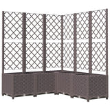 Plantador Vidaxl con Slat Work 120x120x136 cm Polypropene Brown