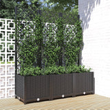 Plannet Vidaxl con Slat Work 120x40x136 cm Polypropene Black