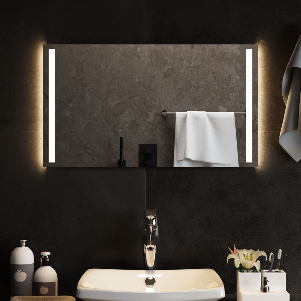 Vidaxl Bathern Mirror LED 70x40 cm