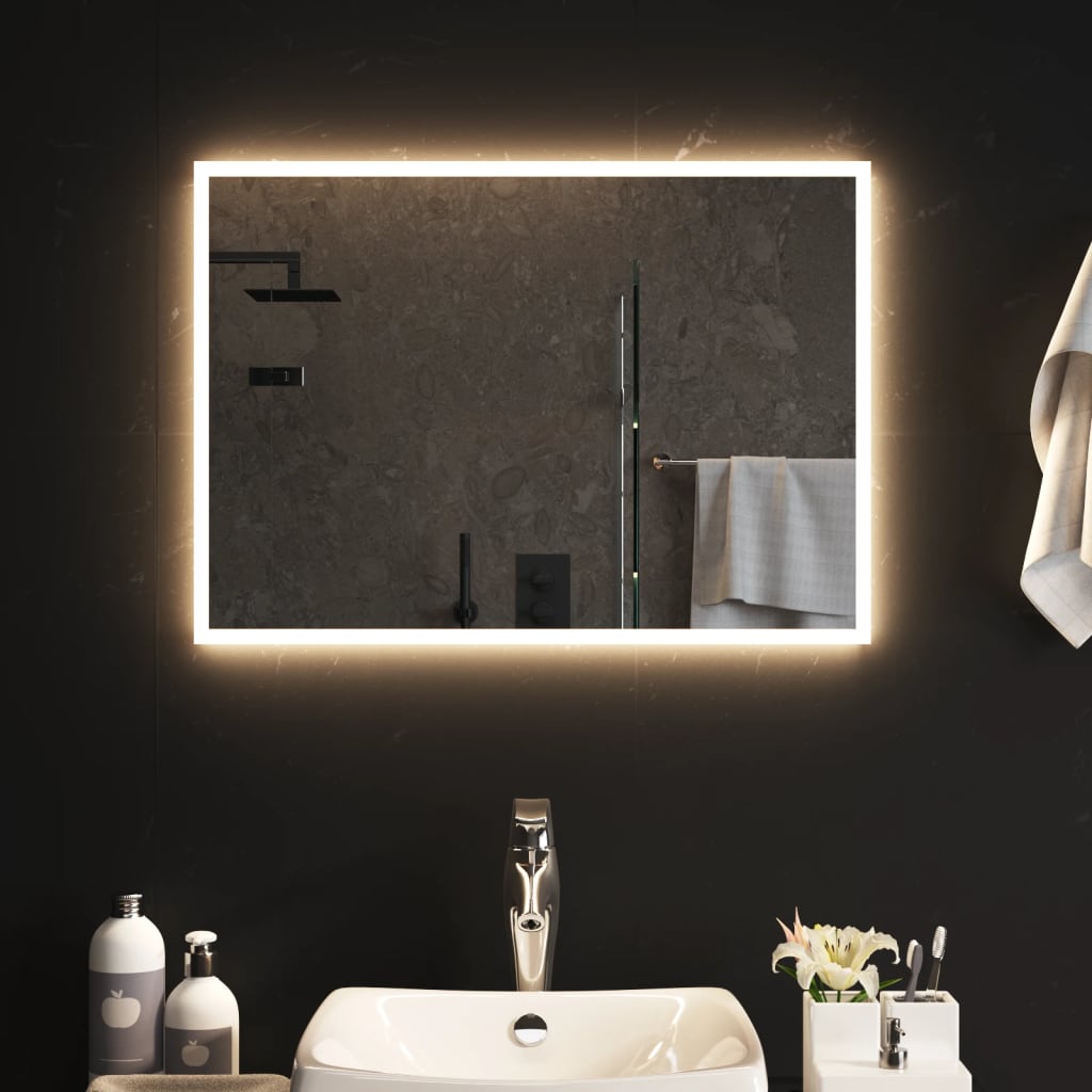 Vidaxl Bathroom Mirror LED 70x50 cm