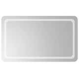 Miroir de salle de bain Vidaxl LED de 100x60 cm