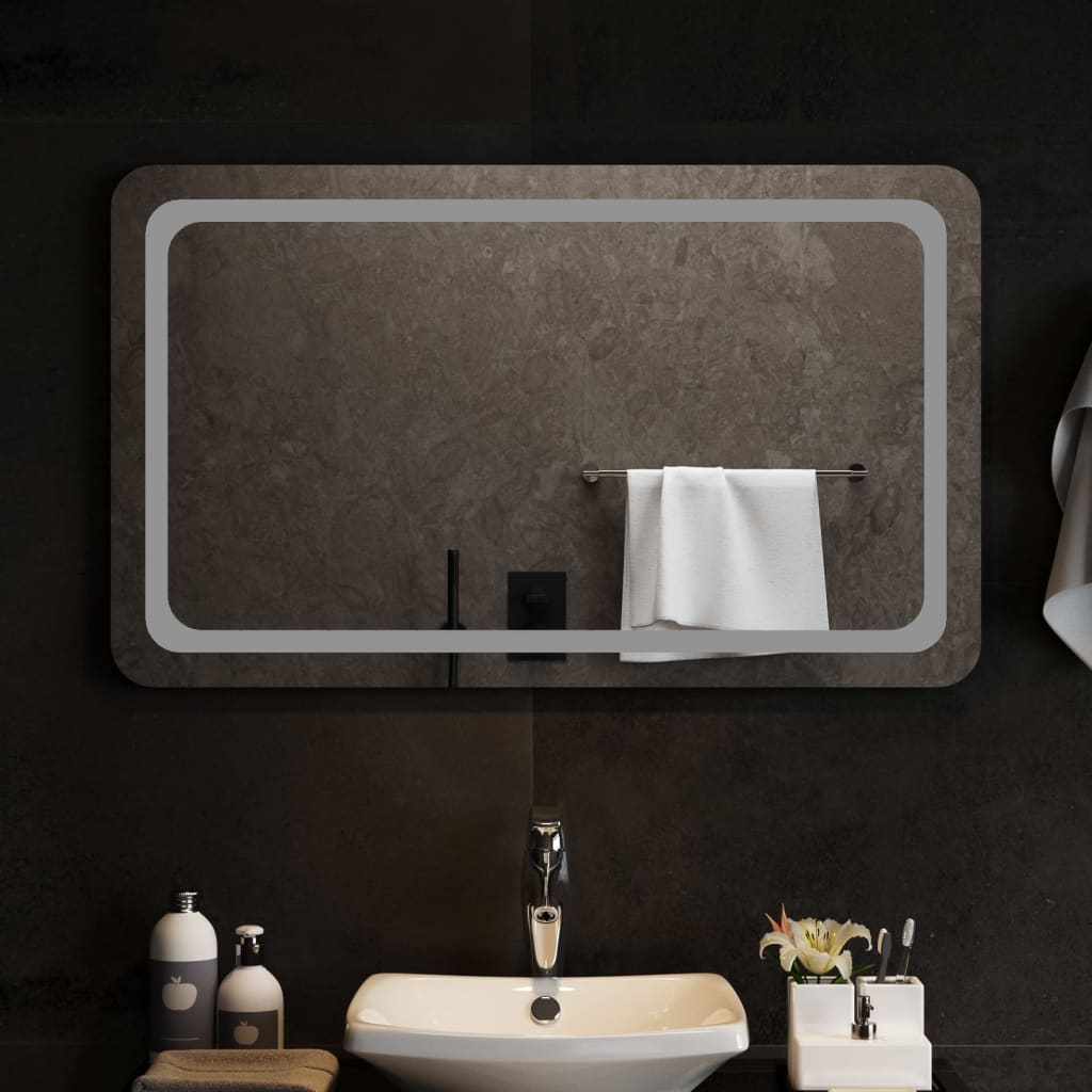 Vidaxl Specchio da bagno LED 100x60 cm