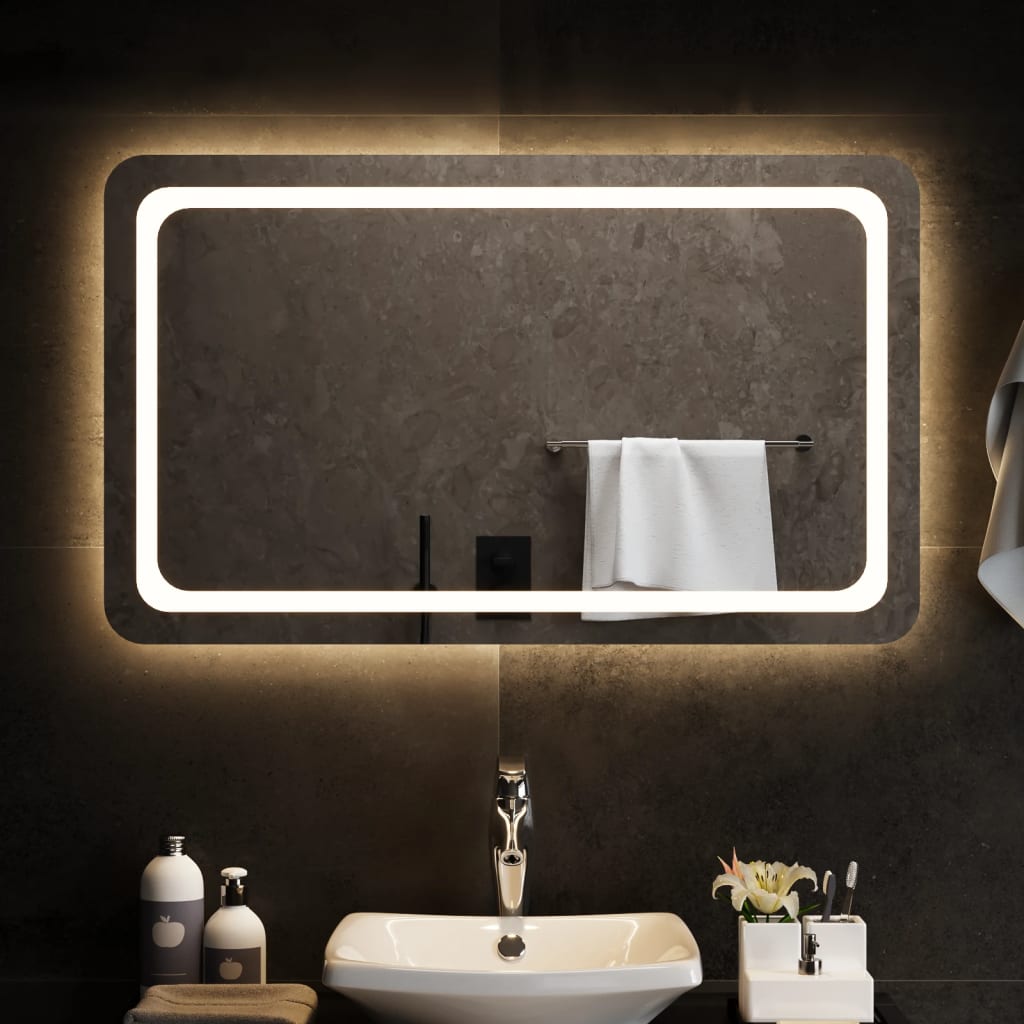 Vidaxl Specchio da bagno LED 100x60 cm