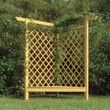 VidaXL Corner pergola with sofa 166x81x174 cm impregnated pine wood