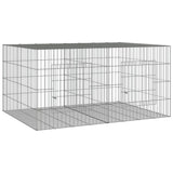 Vidaxl Rabbit Cage z dvema ploščama 110x79x54 cm pocinkano železo