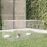 Vidaxl Rabbit cage with 2 panels 110x79x54 cm galvanized iron