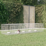 Vidaxl Rabbit Cage med 5 paneler 273x79x54 cm galvaniseret jern