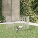 Vidaxl Animal Shelter 6 Pannelli 54x60 cm Galvanizzato