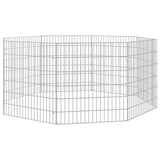 Vidaxl Animal Enclosure 8 pannelli 54x60 cm Galvanizzato