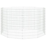 Vidaxl Animal Enclosure 10 pannelli 54x100 cm Galvanizzato