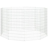 Vidaxl Animal Enclosure 10 pannelli 54x100 cm Galvanizzato