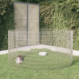 Almacenamiento de animales Vidaxl 12 paneles 54x100 cm de hierro galvanizado