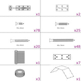 Vidaxl kurczak Coop 268x100x190 cm metal