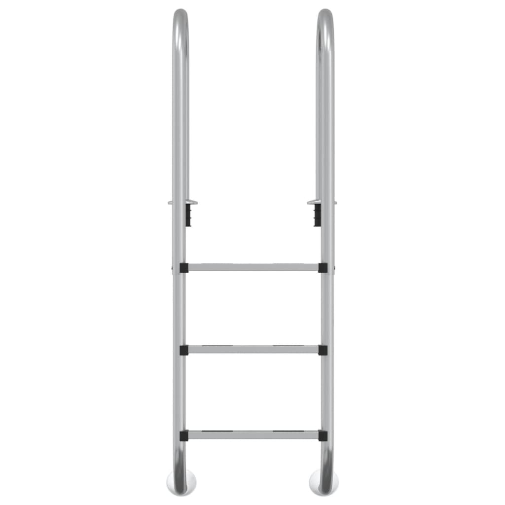 VidaXL Zwembadladder 54x38x158 cm 304 roestvrijstaal