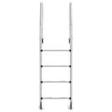 VidaXL Zwembadladder 54x38x184,5 cm 304 roestvrij staal