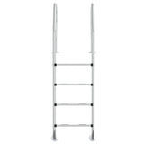 VidaXL Zwembadladder 54x38x184,5 cm 304 roestvrij staal